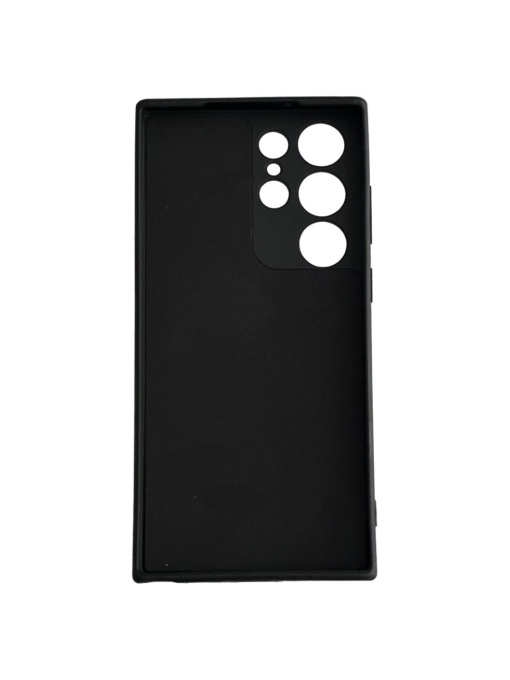 Черен гръб Poly с велур отвътре за Samsung S21 Ultra