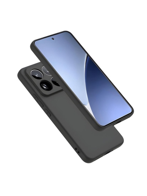 Черен силиконов калъф POLY за Xiaomi Mi 15 Pro