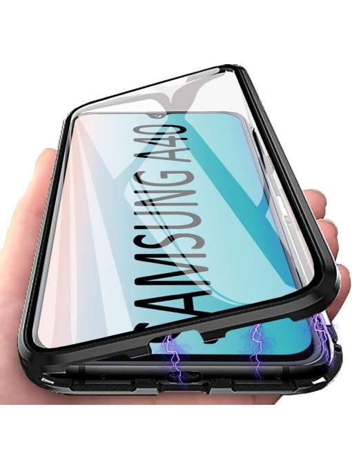 360 Стъклен гръб с Магнитна Метална Рамка за Samsung Galaxy A40