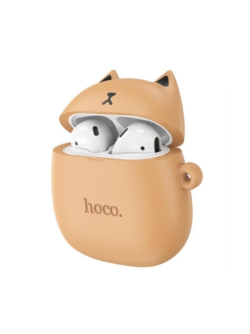 Bluetooth слушалки Hoco EW45 True wireless тъмно жълти с дълга работа на батерията