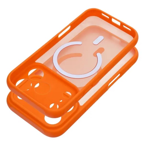 Case for iPhone 16 PRO MAX Full Matte Mag Cover compatible with MagSafe orange - Img 2