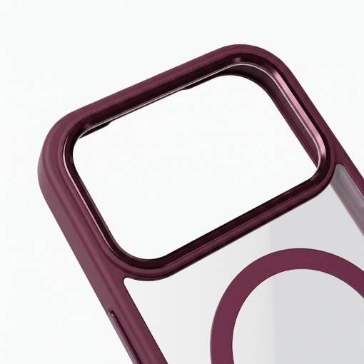 Color Clear Mag case for iPhone 18 Pro, череша - Img 4