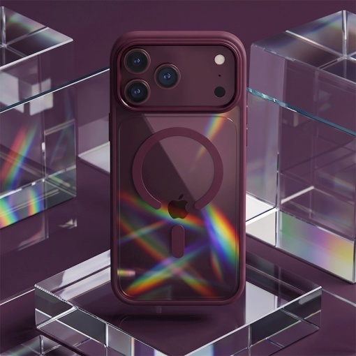 Color Clear Mag case for iPhone 18 Pro Max, череша - Img 7