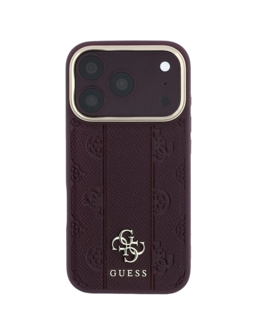 Original Guess Case за 18 Pro Max съвместим с MagSafe, burgundy - Img 3