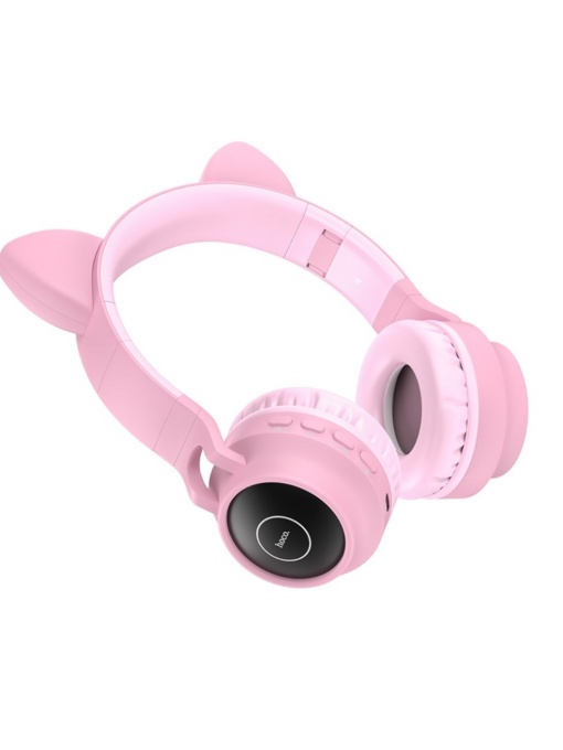 Големи безжични или жични слушалки W27 Cat Ear с капацитет на батерията издържаща до 5 часа с кристален звук и дълбоки баси