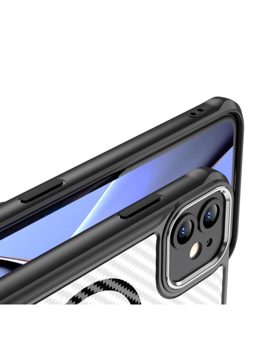 Карбонов Гръб Defender Carbon с MagSafe за iPhone 11
