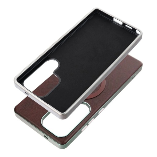 Кейс Gentleman Mag Cover за Samsung Galaxy A36, съвместим с MagSafe – кафяв - Img 2