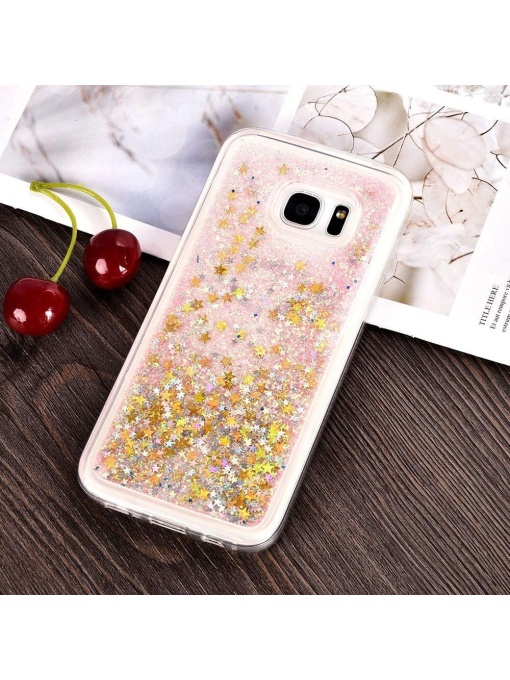 Нежен прозрачен плаващ калъф Floating Case за Samsung S7 Edge със защита от удари и надрасквания