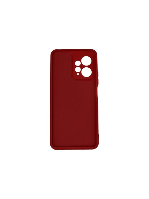 Нежен червен гръб Poly с велур отвътре за Xiaomi Redmi Note 12 4G