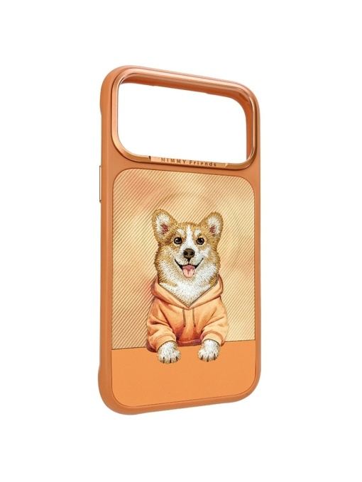 Оранжев Гръб с корги "Nimmy Case" за iPhone 17 Pro Max - Img 3