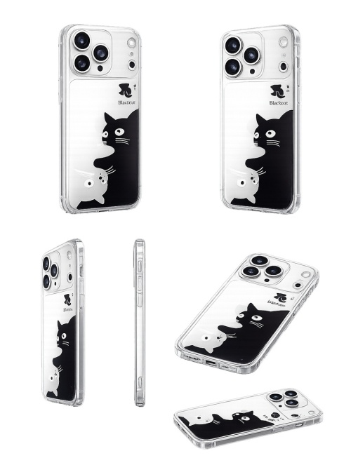 Прозрачен гръб с принт на котки Ultra Trendy Cat Case за iPhone 18 Pro Max - Img 2