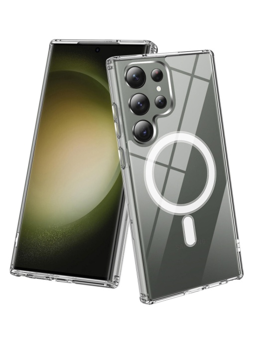 Прозрачен кейс MagSafe Color за Samsung Galaxy S26 Ultra