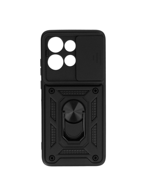 Противоударен черен гръб Camera Cover за Moto Edge 50 Neo със защита от удари и надрасквания