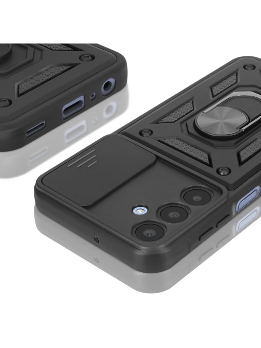 Противоударен черен гръб Camera Cover за Samsung Galaxy S26