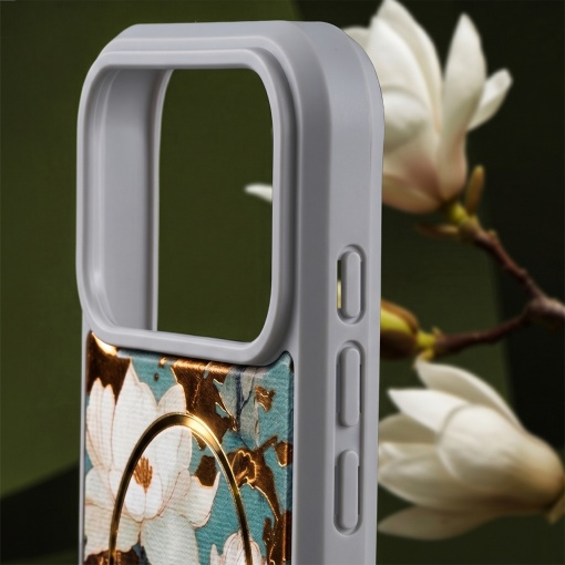 Сив гръб с декупаж и MagSafe "Golden Autumn" за iPhone 18 Pro - Img 7