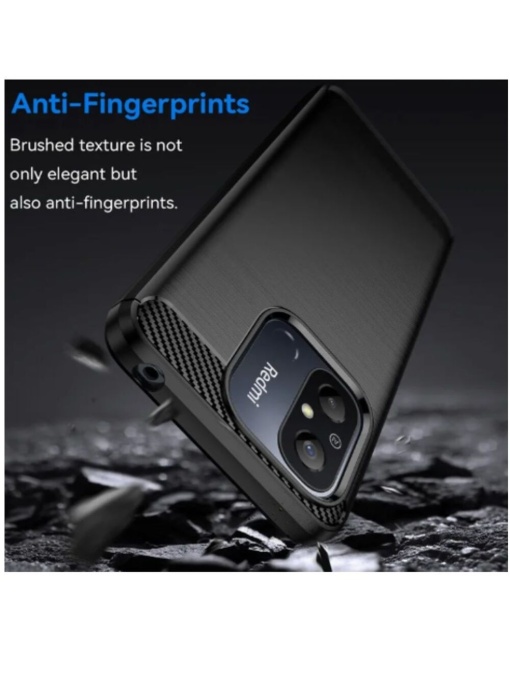 Силикон Carbon за Xiaomi Redmi 12C със защита от удари и надрасквания