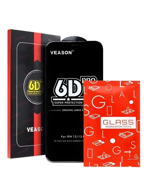 Стъклен противоударен протектор VEASON 6D Full Glue за Samsung S24 FE за защита на дисплея от удар