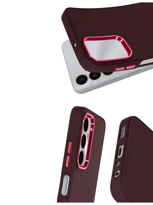 Тъмно Лилав кейс Satin Case за Samsung A14 4G 5G