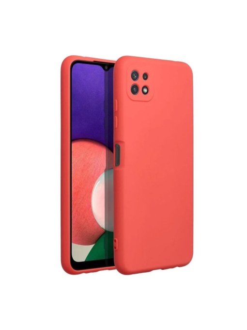 Тъмно Розов силиконов калъф POLY за Samsung A22 5G със защита от удари и надрасквания