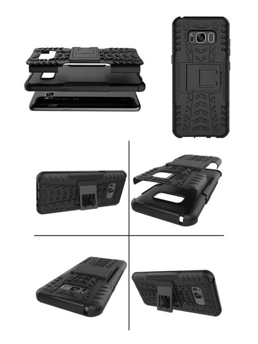 Удароустойчив черен кейс Bronya 2 за Samsung Galaxy S8