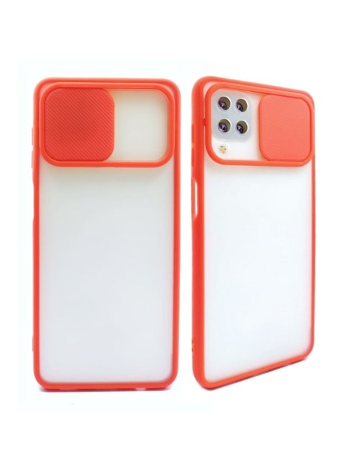 Червен кейс Camera Cover за Samsung A12