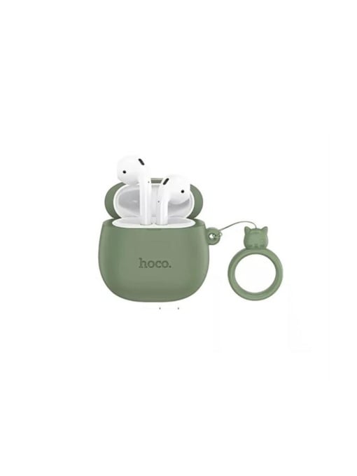 Bluetooth слушалки Hoco EW45 True wireless тъмно зелени със стабилна Bluetooth връзка