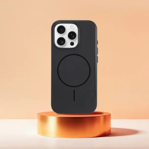 Case for iPhone 18 Pro Glossy Mag Cover compatible with MagSafe black - Img 5