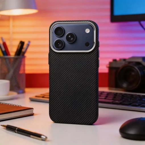Case for iPhone 18 Pro Max K-Look compatible with MagSafe black - Img 5