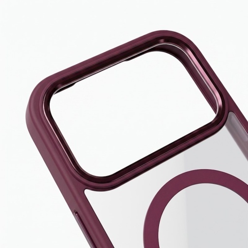 Color Clear Mag case for iPhone 18 Pro Max, череша - Img 4