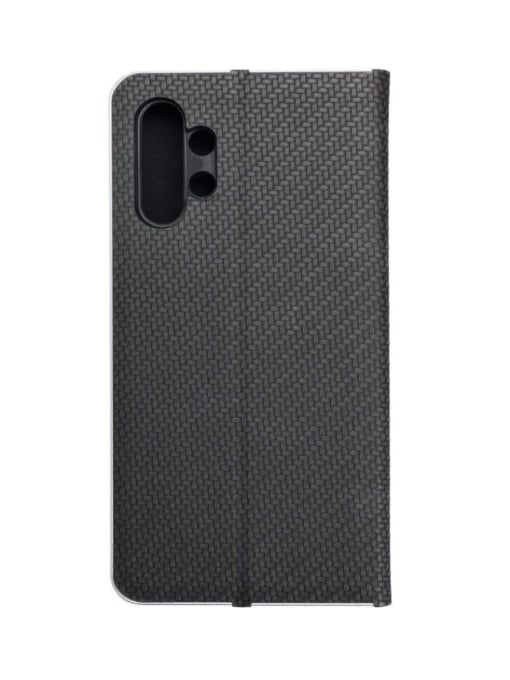 Kалъф тефтер черен CARBON WITH FRAME за Samsung A33 с място за карти и банкноти