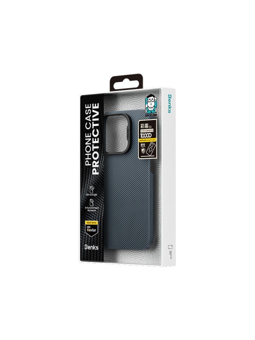 Kevlar Benks Case MagSafe за iPhone 16 със защита от удари и надрасквания
