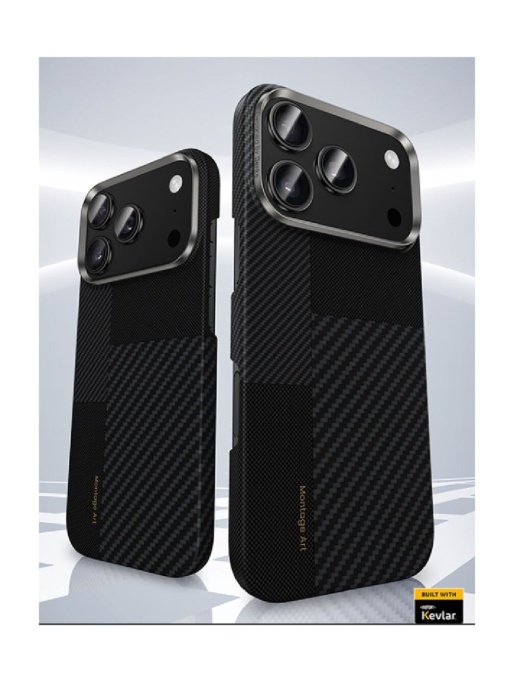Kevlar Benks Case MagSafe за iPhone 17 Pro Max black със защита от удари и надрасквания