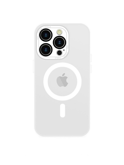 Бял кейс Mag Safe with camera cover за IPHONE 11 Pro