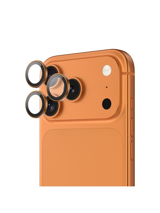 Защитен Протектор за Лещи със Оранжев Кант за iPhone 17 Pro