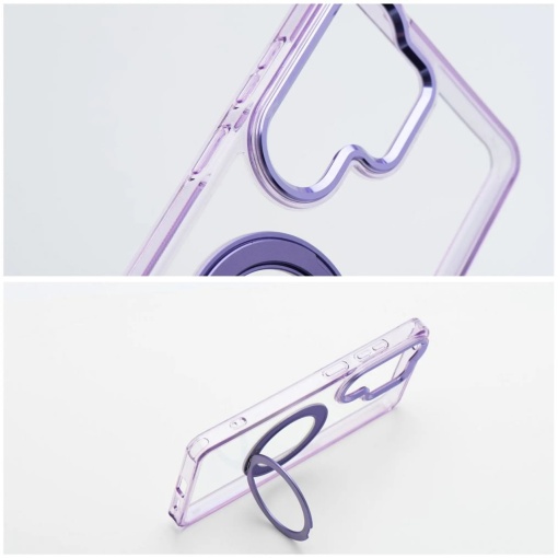 Кейс Frame Circle Stand за Samsung Galaxy A57, съвместим с MagSafe – лилав - Img 4
