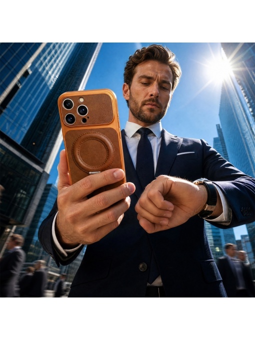 Оранжев Гръб "LUXGRIP Mag Case" за iPhone 17 Pro Max - Img 3