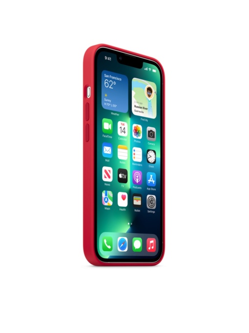 Оригинален Елегантен гръб за iPhone 13 Pro Червен