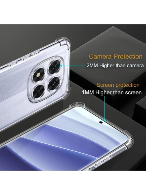 Прозрачен гръб Antishock за Xiaomi Redmi Note 14 Pro 5G