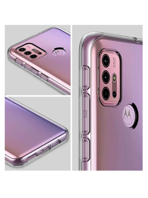 Прозрачен силиконов калъф 1 мм за Motorola G50