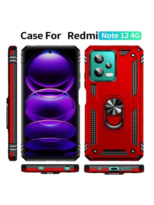 Противоударен червен гръб Zore за Xiaomi Redmi Note 12 4G