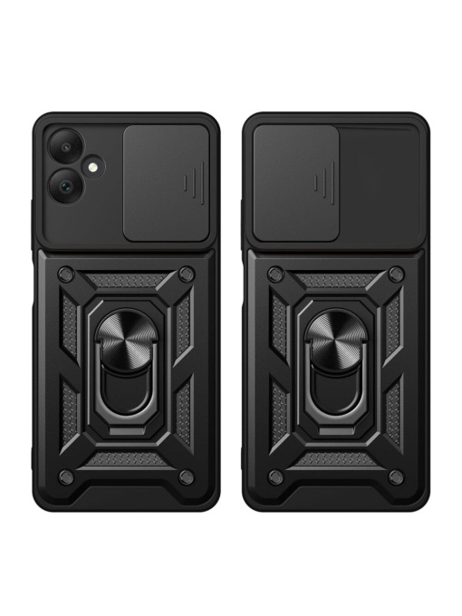 Противоударен черен гръб Camera Cover за Samsung A05