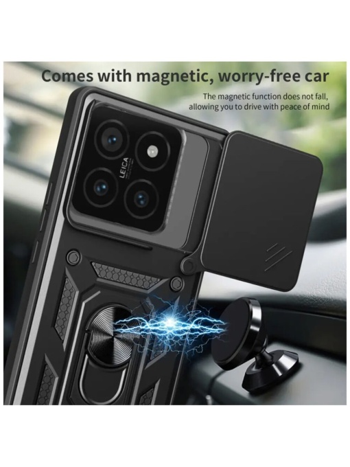 Противоударен черен калъф Camera Cover за Xiaomi Mi 15