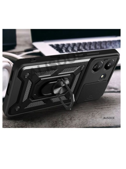 Противоударен черен кейс Camera Cover за Xiaomi Redmi 13C
