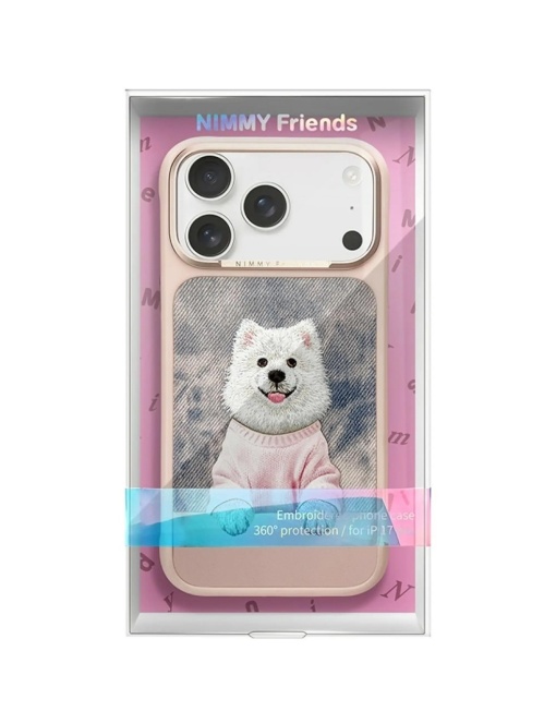Розов Гръб със самоед "Nimmy Case" за iPhone 18 Pro Max - Img 4