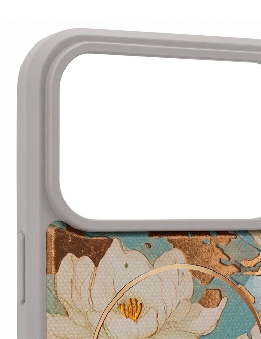 Сив гръб с декупаж и MagSafe "Golden Autumn" за iPhone 18 Pro - Img 4