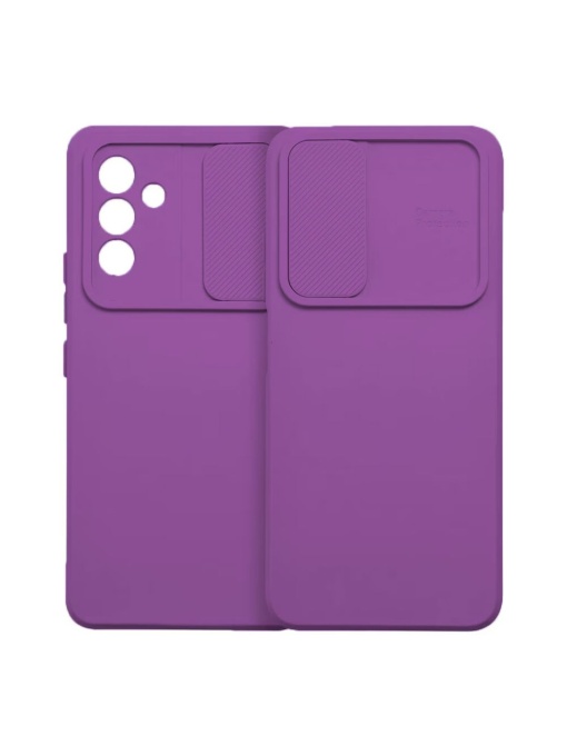 Силиконов калъф CAMSHIELD лилав за Samsung A14