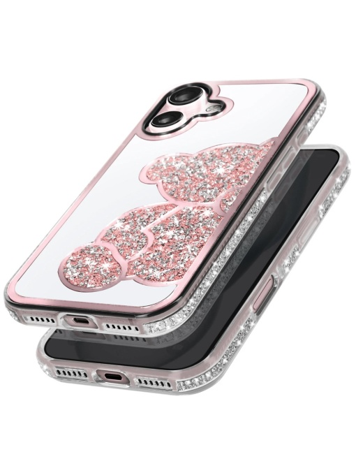 Силиконов калъф Teddy Bear and Mirror за Iphone 16