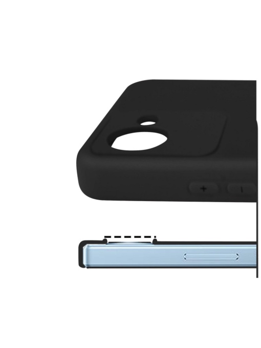 Силиконов гръб POLY черен за Realme C30