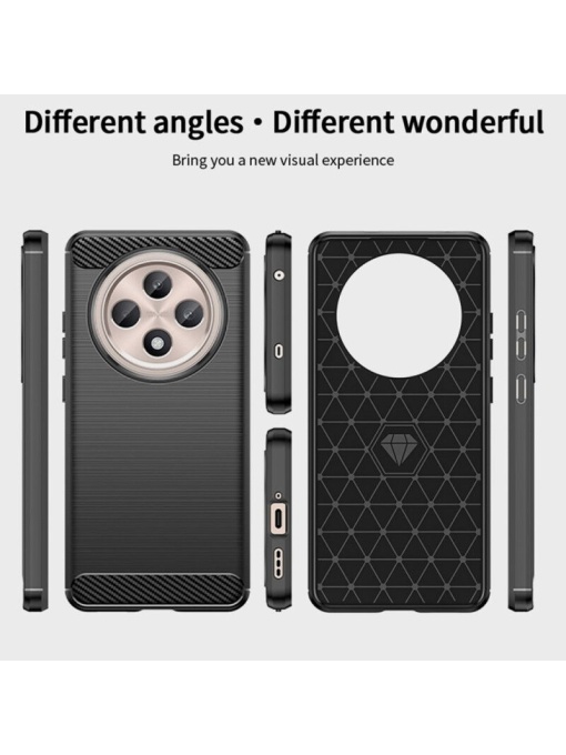 Силикон калъф Carbon за OPPO Reno 12F Reno 12FS