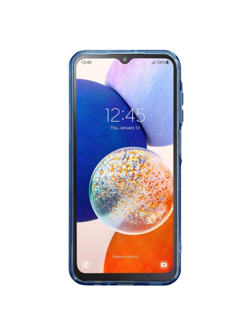 Тънък гръб с протектор за камерата Slim Color Lens за Samsung A15 с олеофобно покритие против отпечатъци